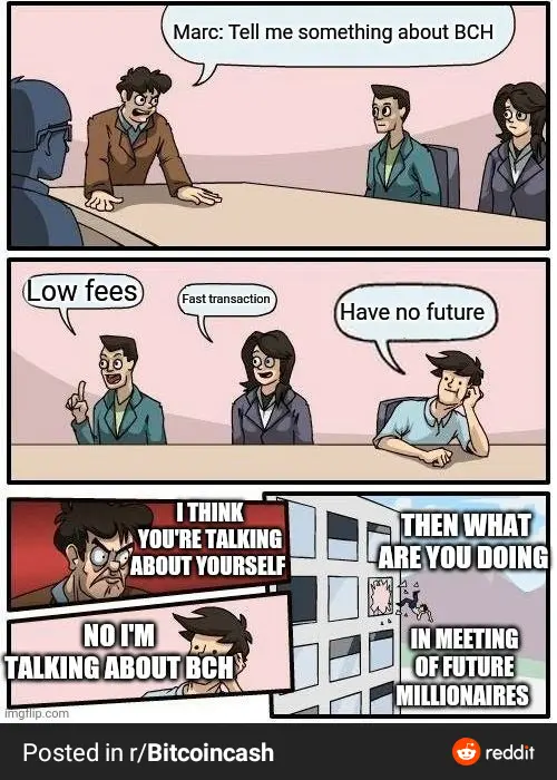 Meme Indicating BCH value.