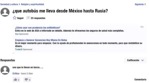 Pregunta sin sentido