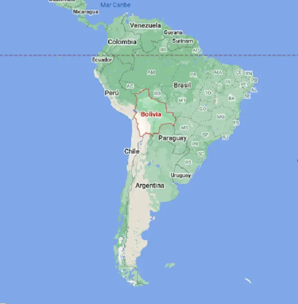 South America's map