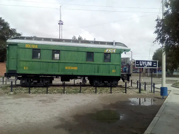 Old wagon train in Uyuni Train Station