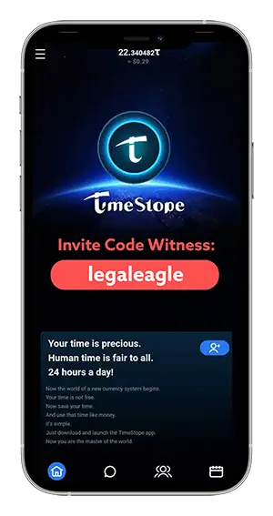 Timestope Witness Invite Code: legaleagle
