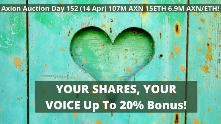 Axion crypto regular auction day 152