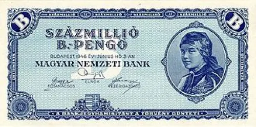 100 Million Pengo note