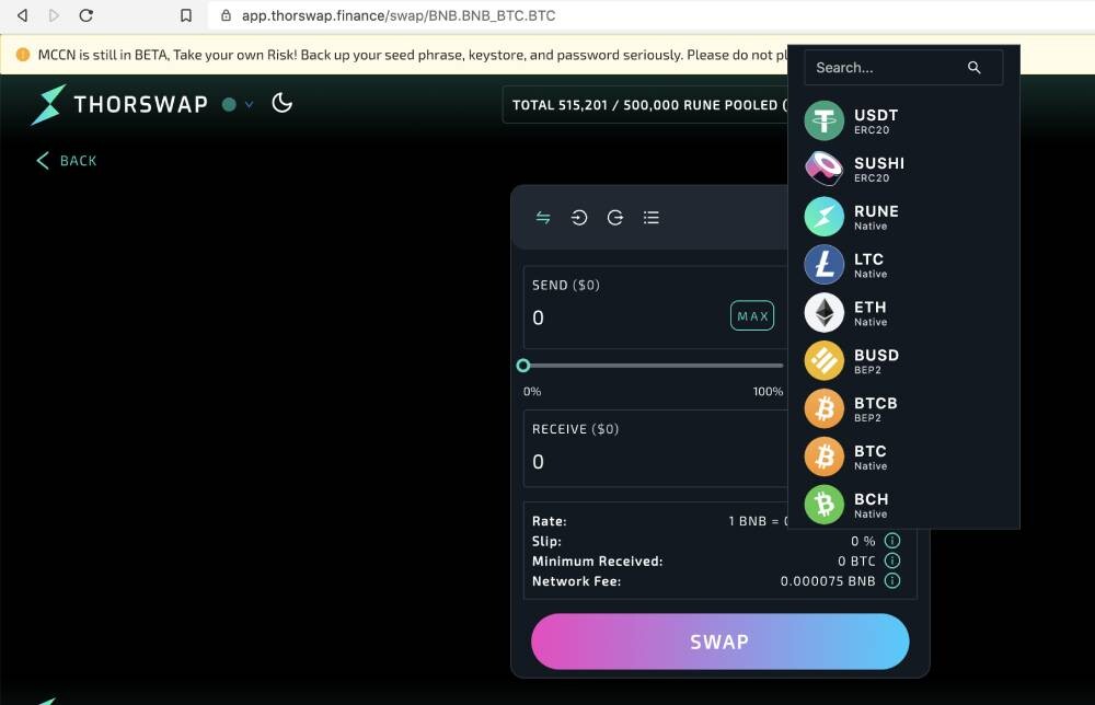 blockchain, dex, thorchain, rune