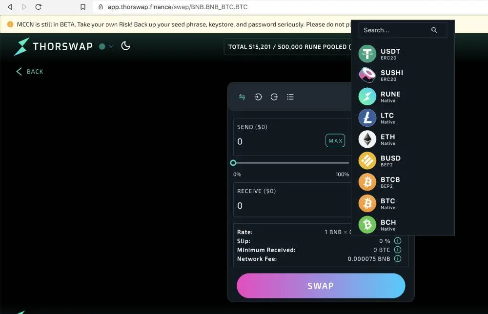 blockchain, dex, thorchain, rune