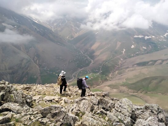 An Adventurous trip on the 2400-meter mountain of Kolaho, Talesh Heights, Gilan, Iran.