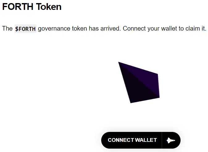 $Forth token - wallet connect