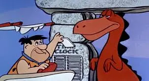 Fred of Bedrock Showin' us how its done with Dinosaur assistance