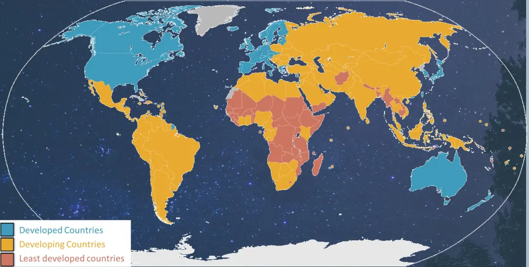 developing map
