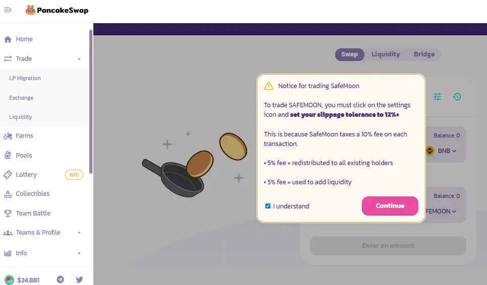 safemoon Slippage