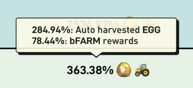 EGG bFARM APY
