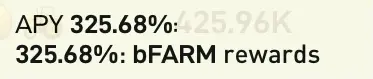 Only bFARM APY