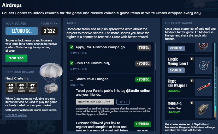 Farsite Airdrops