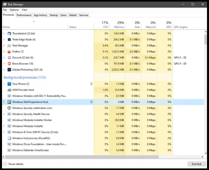 Task Manager in Windows, used for seeing what processes are currently running. Are they all supposed to be?