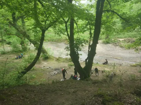 Cycling And Discovering A New Village Deep in The Forest