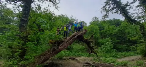 Cycling And Discovering A New Village Deep in The Forest