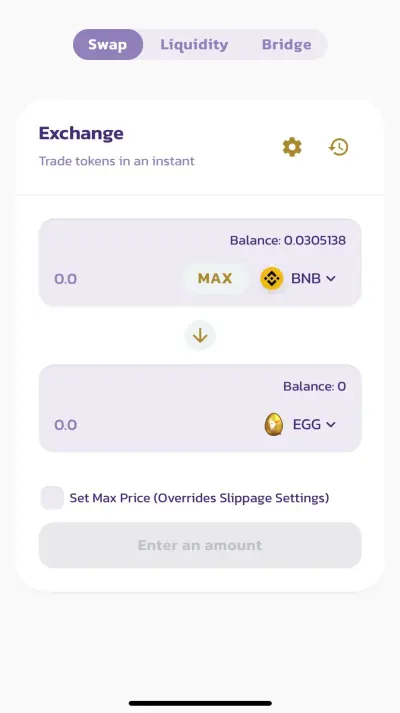 bnb to egg in goose finance