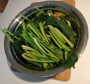 Washed Spinach
