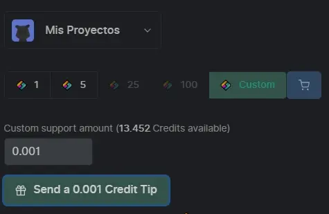 Dar una propina en LBRY