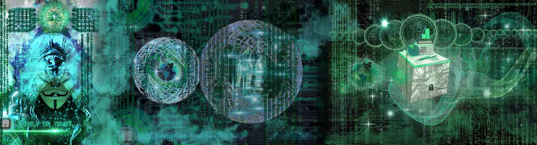 Blockchain Visions 1st NFTs series by Rechid Monk Designs...realitymeetsdreams