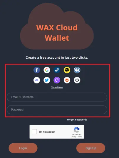 register wax wallet