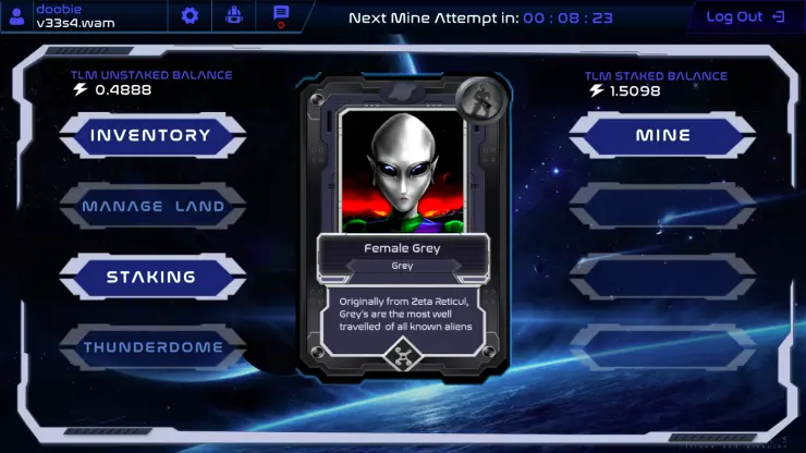 Alien Worlds Homepage