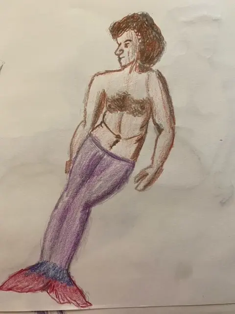 Merman - sitting up