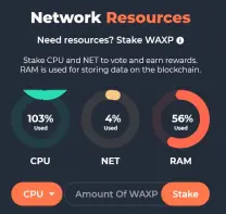 WAX resources 3