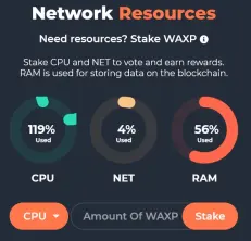 WAX resources 5