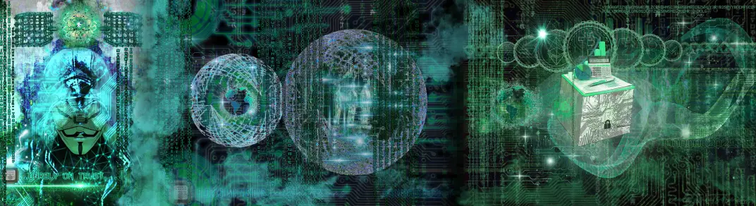 Blockchain Visions -1st NFTs series by Rechid Monk Designs...realitymeetsdreams