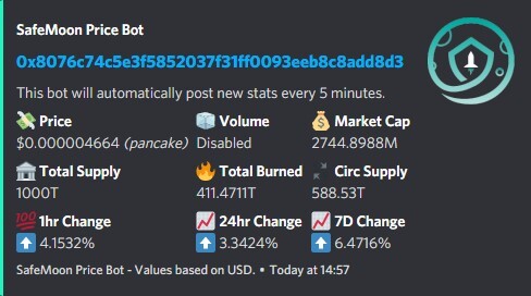 Safemoon Price Bot