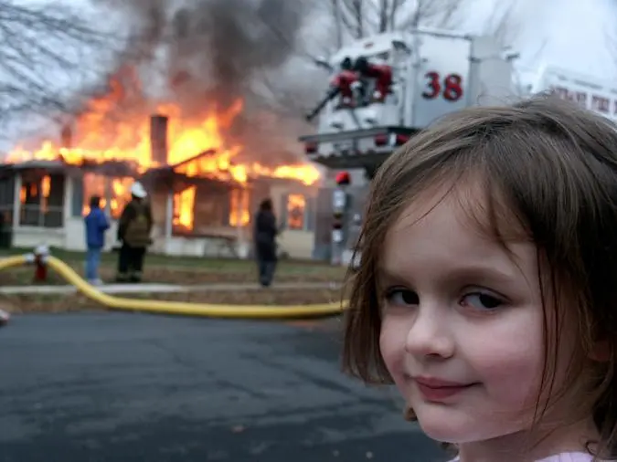 girl in disaster
