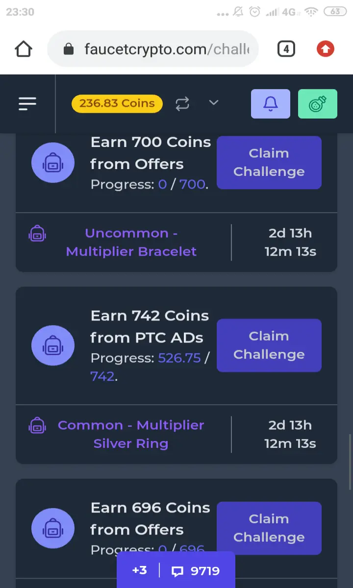 Some more Faucet Crypto Rotative Challenges