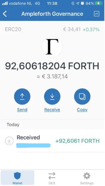 proof of drop