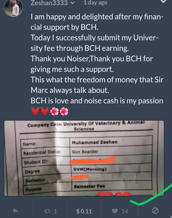 Noiser way of giving heart