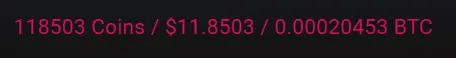 Screen grab of my actual earnings