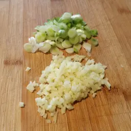 Chopped Ginger and Green Onion