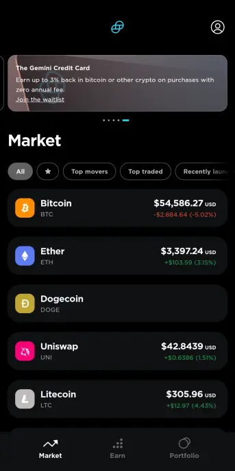 Dogecoin on Gemini