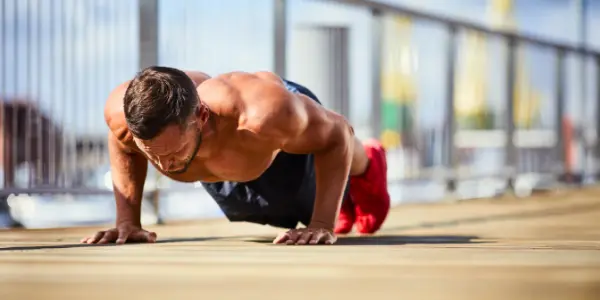 Man doing push-ups