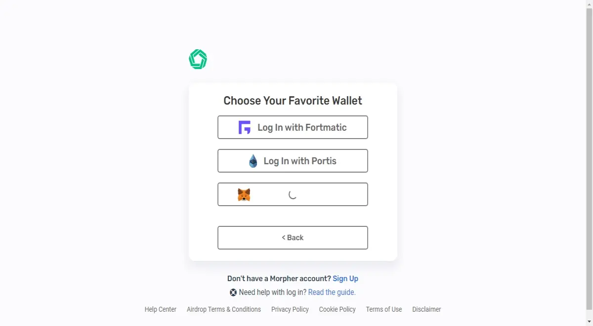 Morpher MetaMask wallet