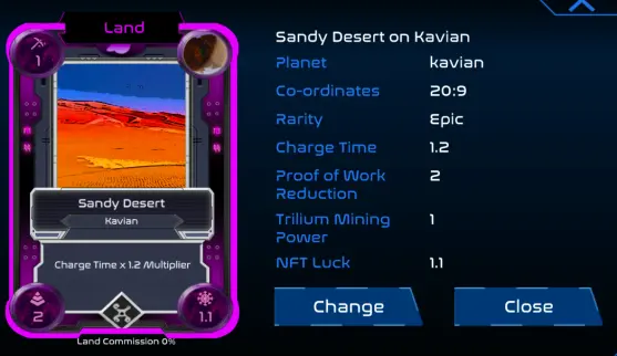 Snapshot from Alien Worlds io