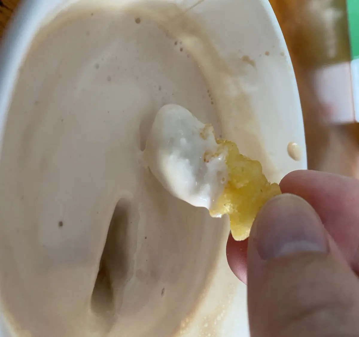 frie dipped in black and tan shake from shake shack