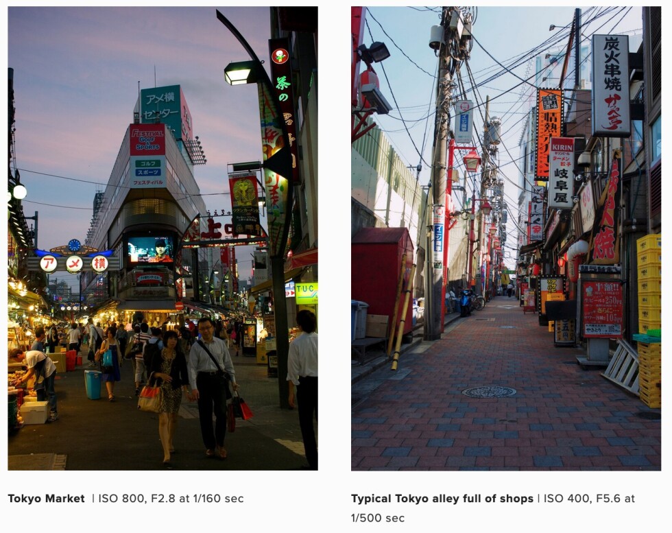 Market street in Tokyo