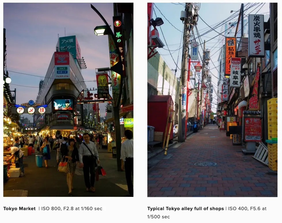 Market street in Tokyo