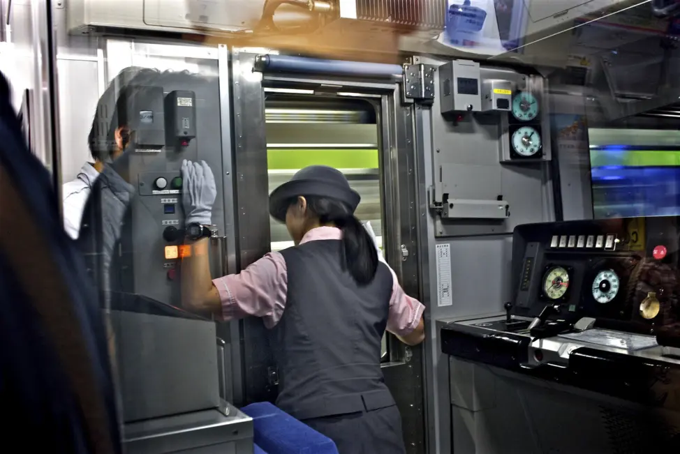 Train driver in Tokyo