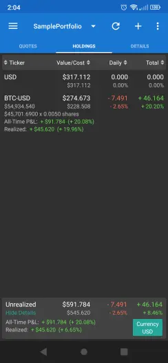 Added BTC Transaction