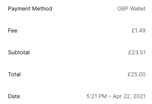 Coinbase fees