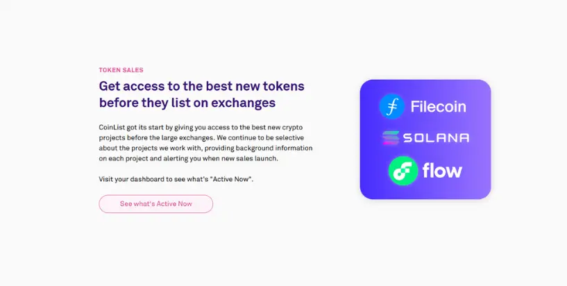 Coinlist token sales