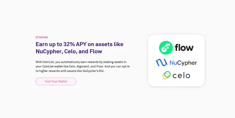 Coinlist staking crypto