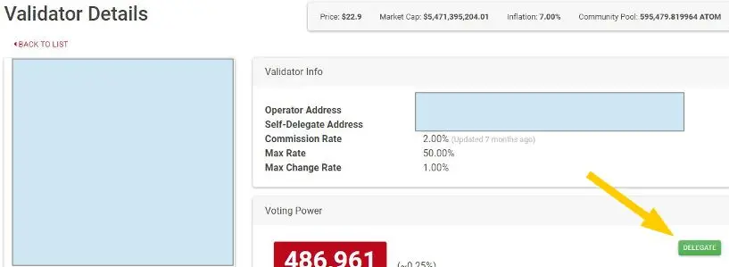 Choosing a validator